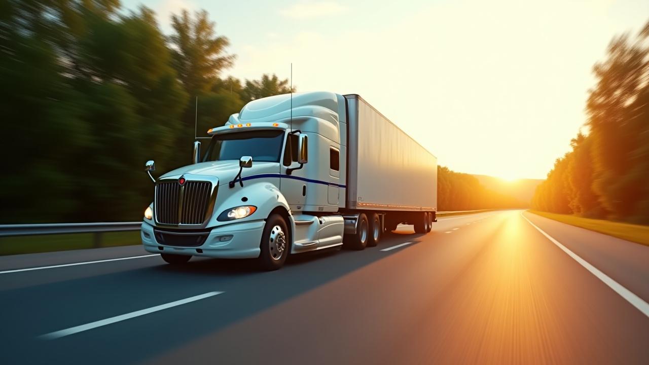 Branded JAC PRO semi-truck on Maryland highway